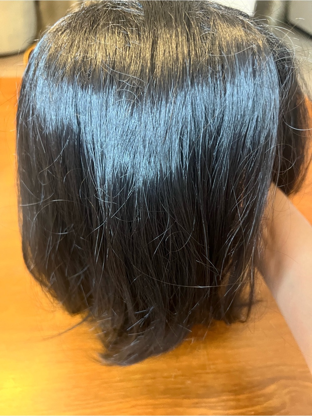 ALLAURA Synthetic Black Bob Wig Straight Classic Cap Adjustable Strap One Size